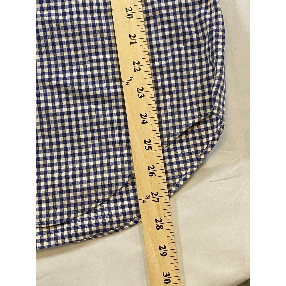 Ralph Lauren Men's Classic Fit Gingham Button Down Shirt Red Pony Logo Size M - Picture 7 of 9